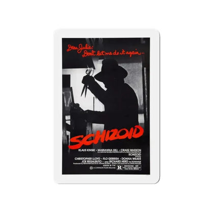 SCHIZOID 1980 Movie Poster - Refrigerator Magnet 3 Inch Die-Cut - The Sticker Space