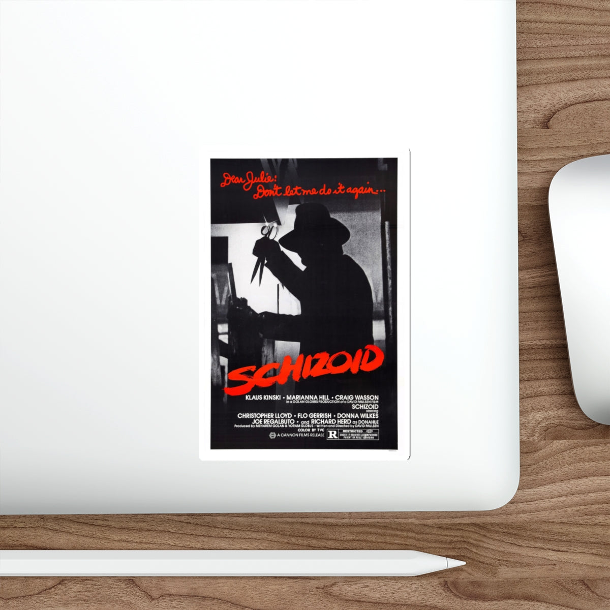 SCHIZOID 1980 Movie Poster STICKER Vinyl Die-Cut Decal-The Sticker Space