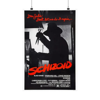 SCHIZOID 1980 - Paper Movie Poster 16″ x 24″ Matte - The Sticker Space
