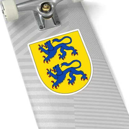 Schleswig Arms (Denmark) (Coat of Arms) STICKER Vinyl Kiss-Cut Decal - The Sticker Space