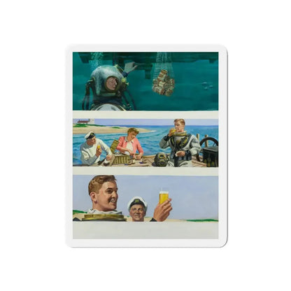 Schlitz Beer, ad illustration (Magazine Illustration) Refrigerator Magnet - The Sticker Space