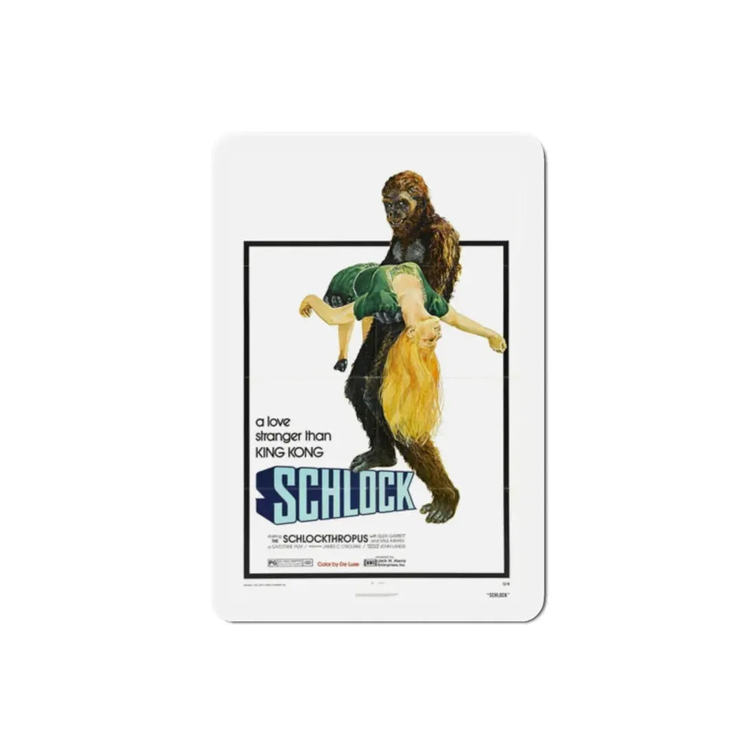 Schlock 1973 Movie Poster Refrigerator Magnet - The Sticker Space
