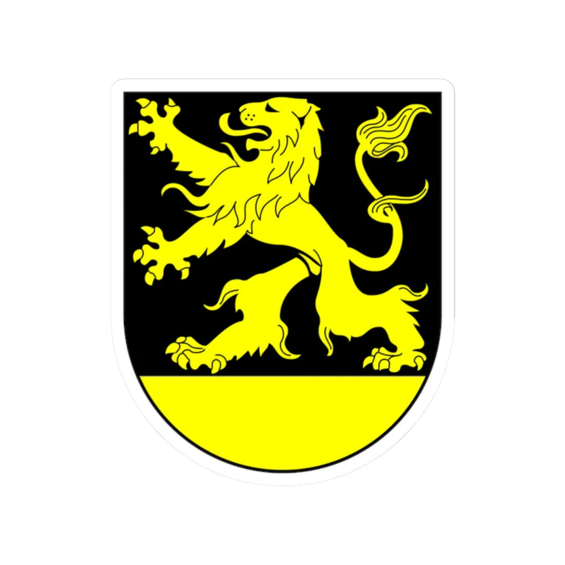 Schoeneck coat of arms (Germany) (Coat of Arms) STICKER Vinyl Kiss-Cut Decal 2 Inch White - The Sticker Space