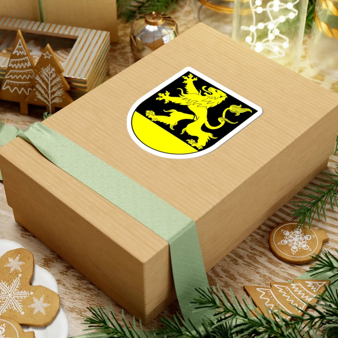 Schoeneck coat of arms (Germany) (Coat of Arms) STICKER Vinyl Kiss-Cut Decal - The Sticker Space