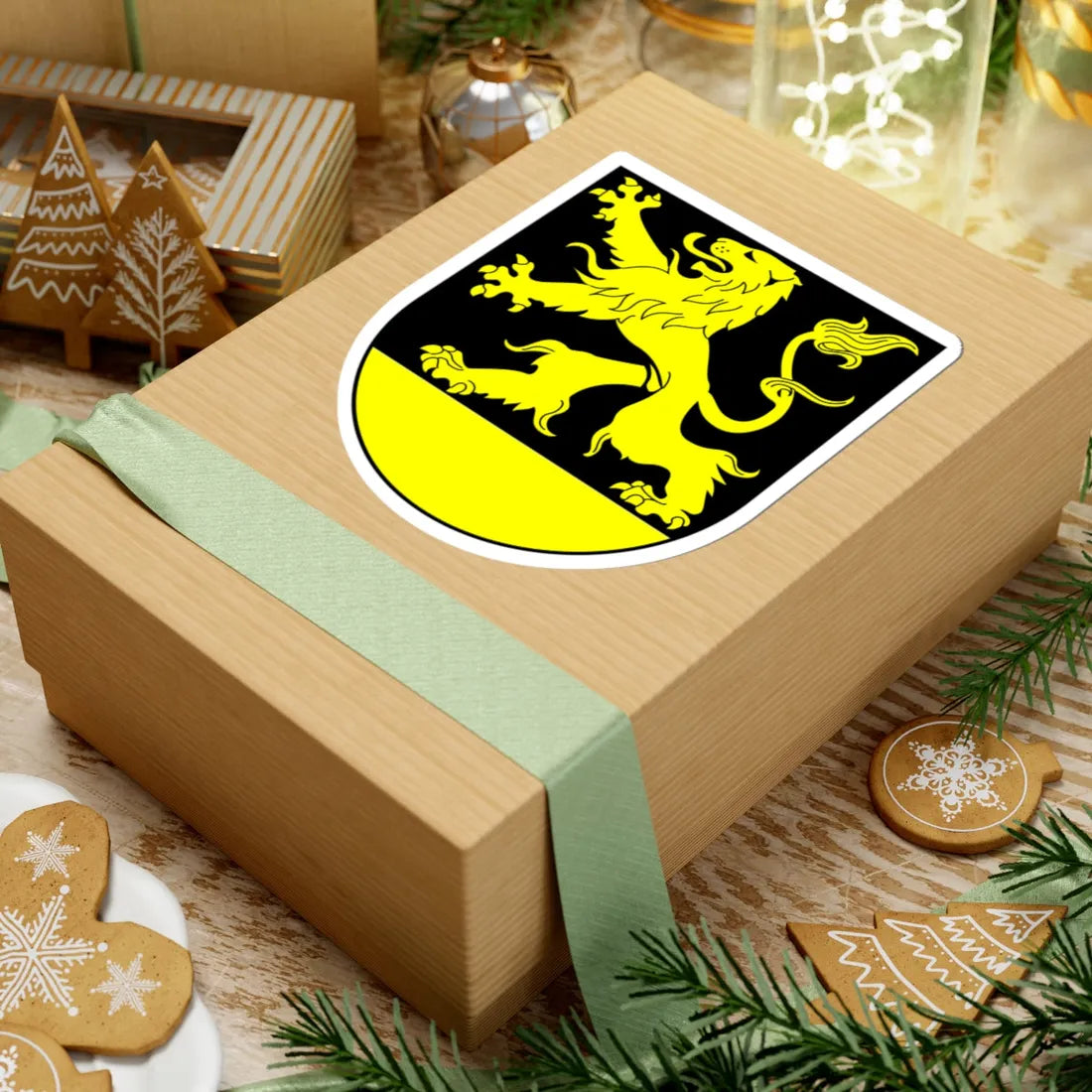 Schoeneck coat of arms (Germany) (Coat of Arms) STICKER Vinyl Kiss-Cut Decal - The Sticker Space