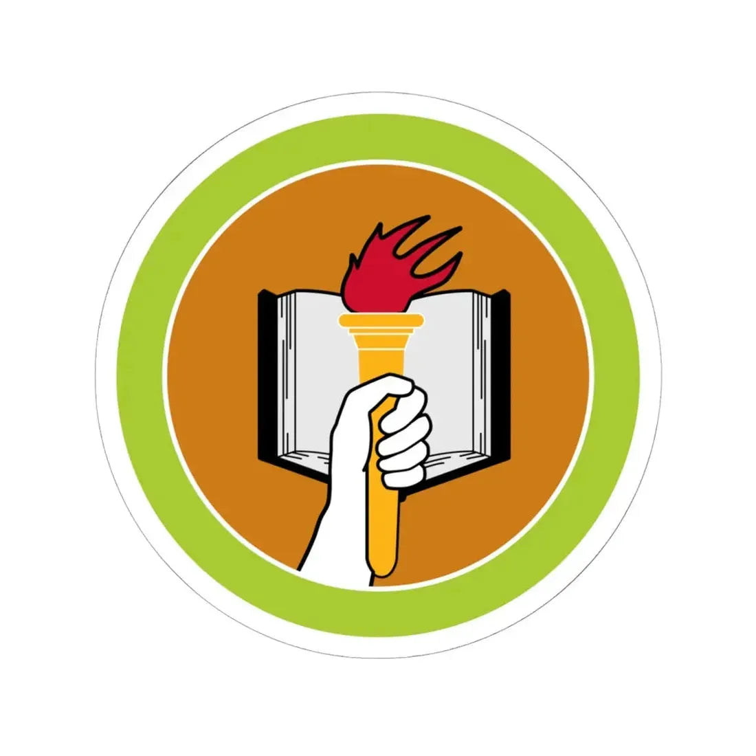 Scholarship (Boy Scout Merit Badge) STICKER Vinyl Kiss-Cut Decal 6 Inch White - The Sticker Space