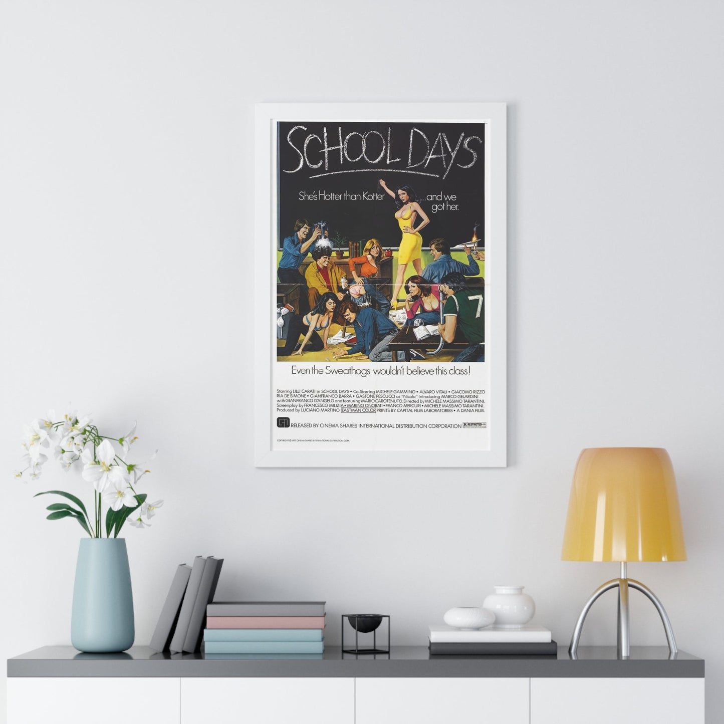 SCHOOL DAYS 1977 - Framed Movie Poster-The Sticker Space