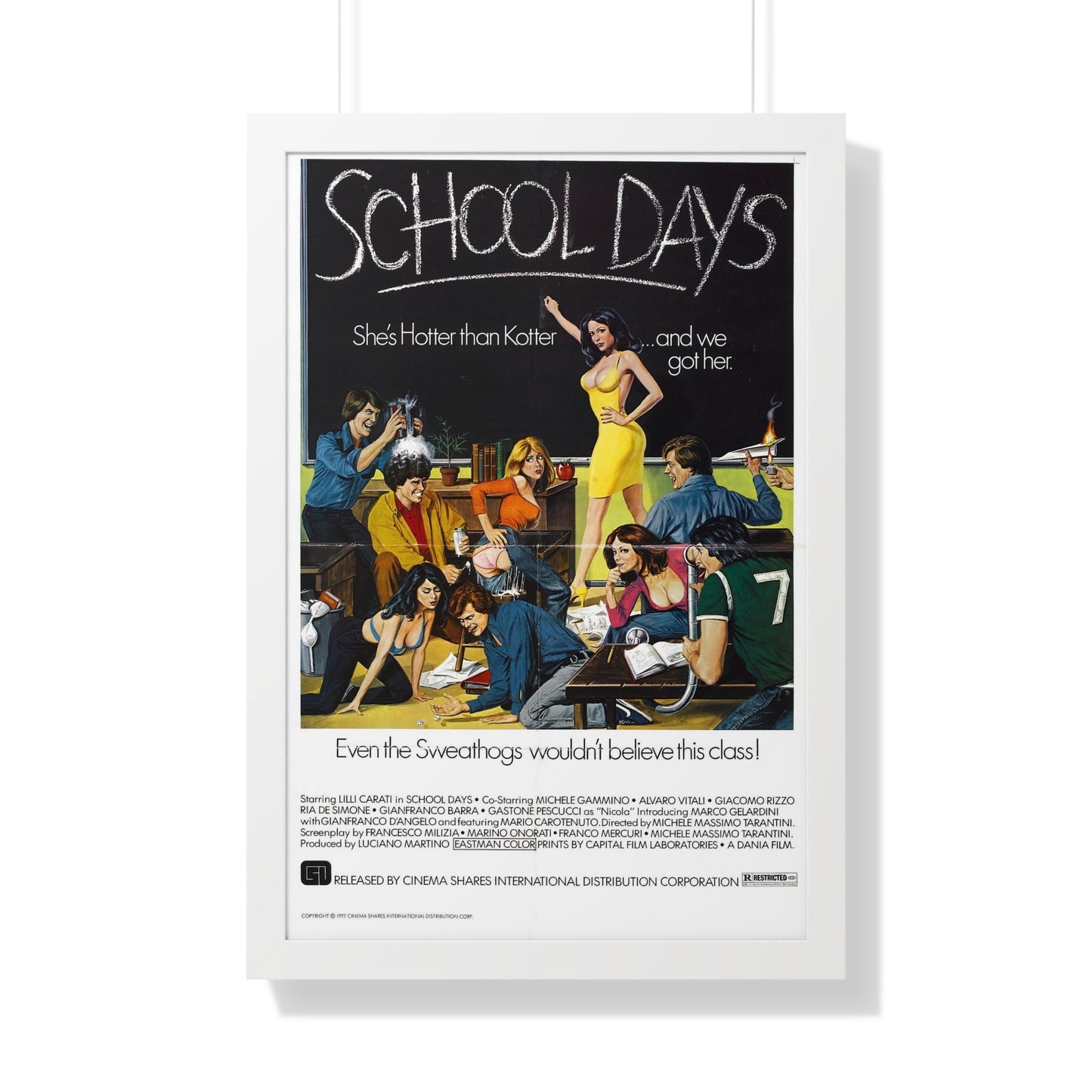 SCHOOL DAYS 1977 - Framed Movie Poster-20" x 30"-The Sticker Space