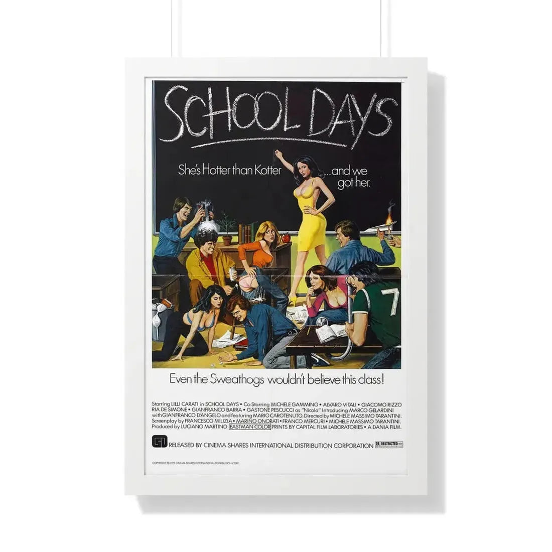 SCHOOL DAYS 1977 - Framed Movie Poster - The Sticker Space