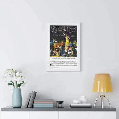 SCHOOL DAYS 1977 - Framed Movie Poster - The Sticker Space