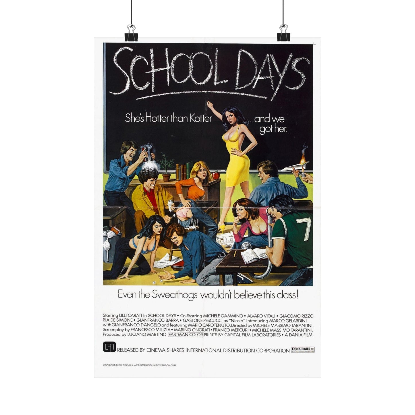 SCHOOL DAYS 1977 - Paper Movie Poster-12″ x 18″-The Sticker Space