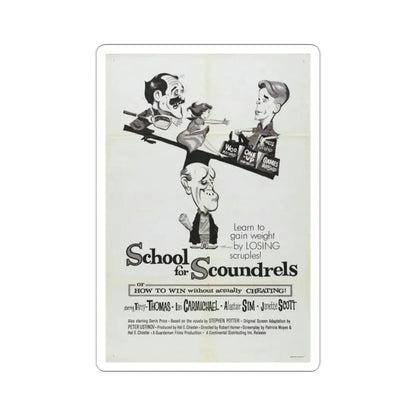 School for Scoundrels 1960 Movie Poster STICKER Vinyl Die-Cut Decal 2 Inch - The Sticker Space