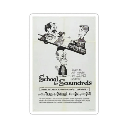 School for Scoundrels 1960 Movie Poster STICKER Vinyl Die-Cut Decal 3 Inch - The Sticker Space