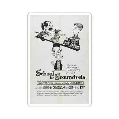 School for Scoundrels 1960 Movie Poster STICKER Vinyl Die-Cut Decal 4 Inch - The Sticker Space