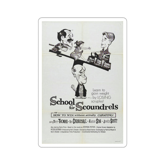 School for Scoundrels 1960 Movie Poster STICKER Vinyl Die-Cut Decal-6 Inch-The Sticker Space