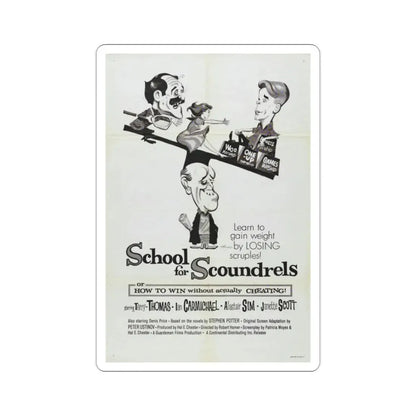 School for Scoundrels 1960 Movie Poster STICKER Vinyl Die-Cut Decal - The Sticker Space