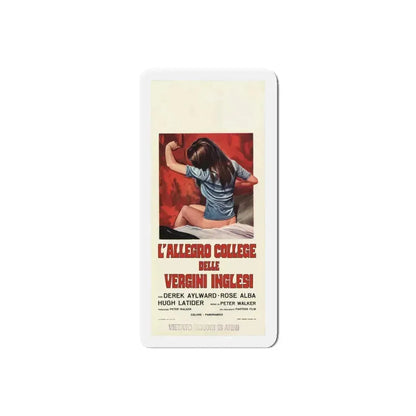 SCHOOL FOR SEX (ITALIAN) 1969 Movie Poster - Refrigerator Magnet 6 Inch Die-Cut - The Sticker Space