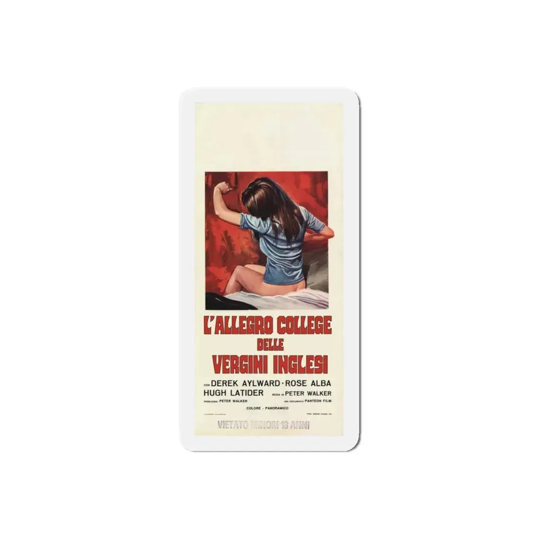 SCHOOL FOR SEX (ITALIAN) 1969 Movie Poster - Refrigerator Magnet - The Sticker Space