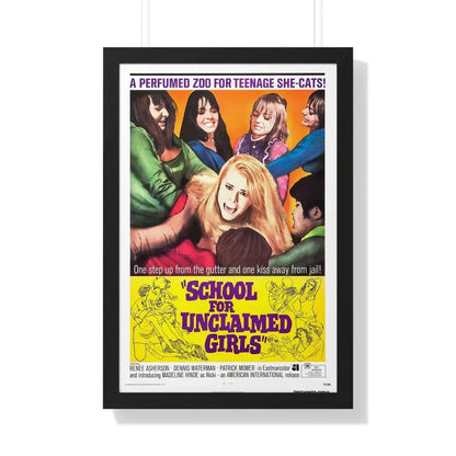 SCHOOL FOR UNCLAIMED GIRLS 1969 - Framed Movie Poster 20" x 30" Black - The Sticker Space
