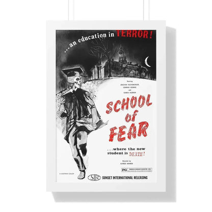 SCHOOL OF FEAR 1969 - Framed Movie Poster 16″ x 24″ White - The Sticker Space