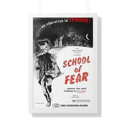 SCHOOL OF FEAR 1969 - Framed Movie Poster 20" x 30" White - The Sticker Space