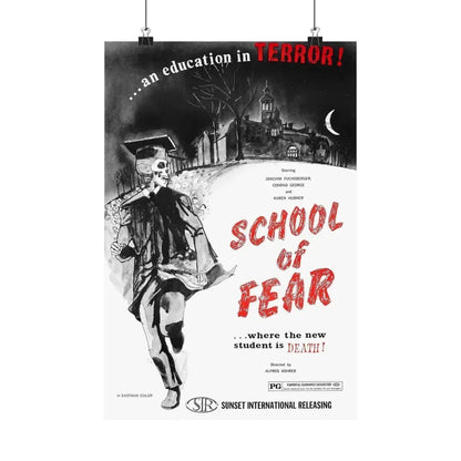 SCHOOL OF FEAR 1969 - Paper Movie Poster 12″ x 18″ Matte - The Sticker Space