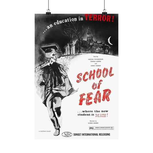 SCHOOL OF FEAR 1969 - Paper Movie Poster 12″ x 18″ Matte - The Sticker Space