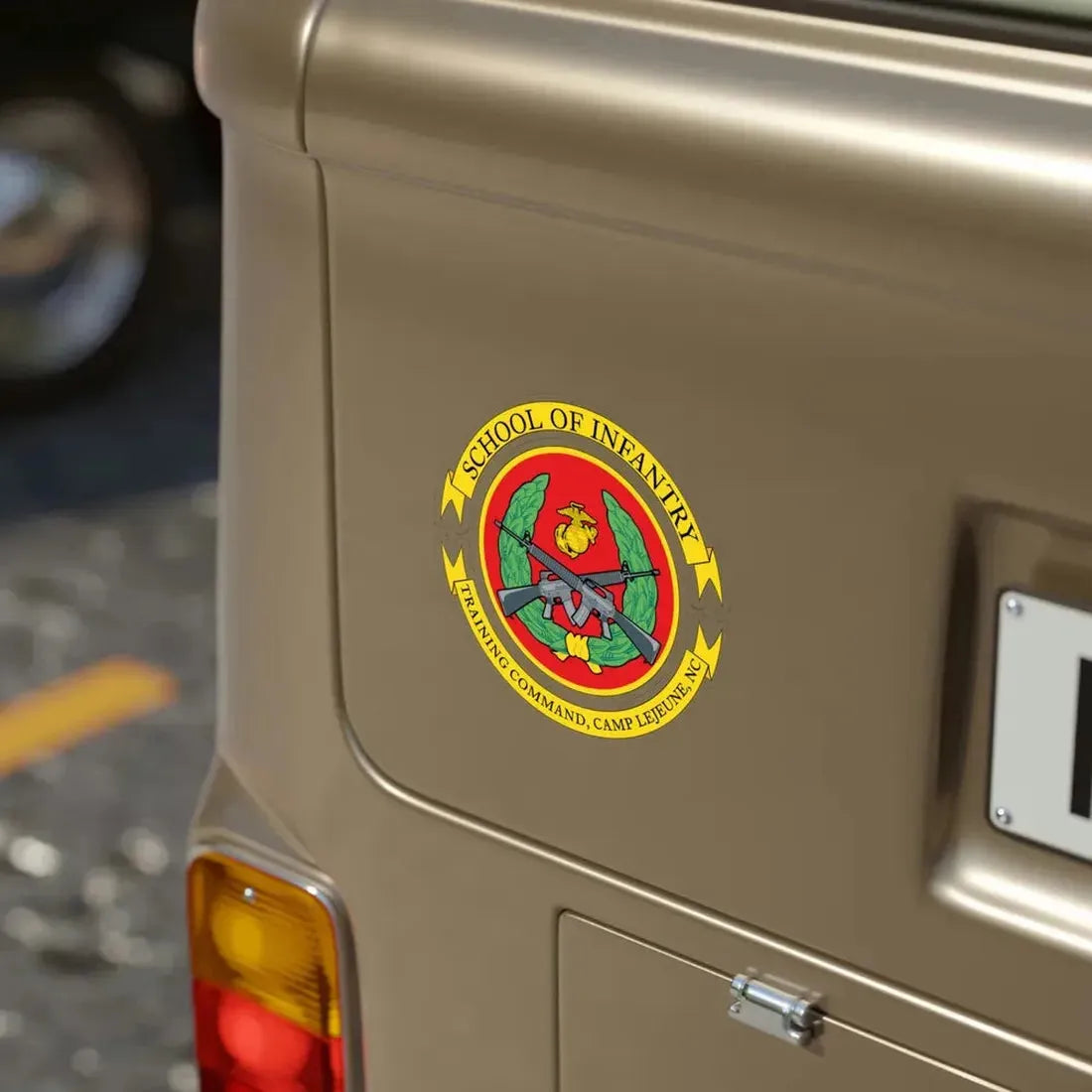 School Of Infantry Training Command Camp Lejeune NC (USMC) Transparent STICKER Die-Cut Vinyl Decal - The Sticker Space