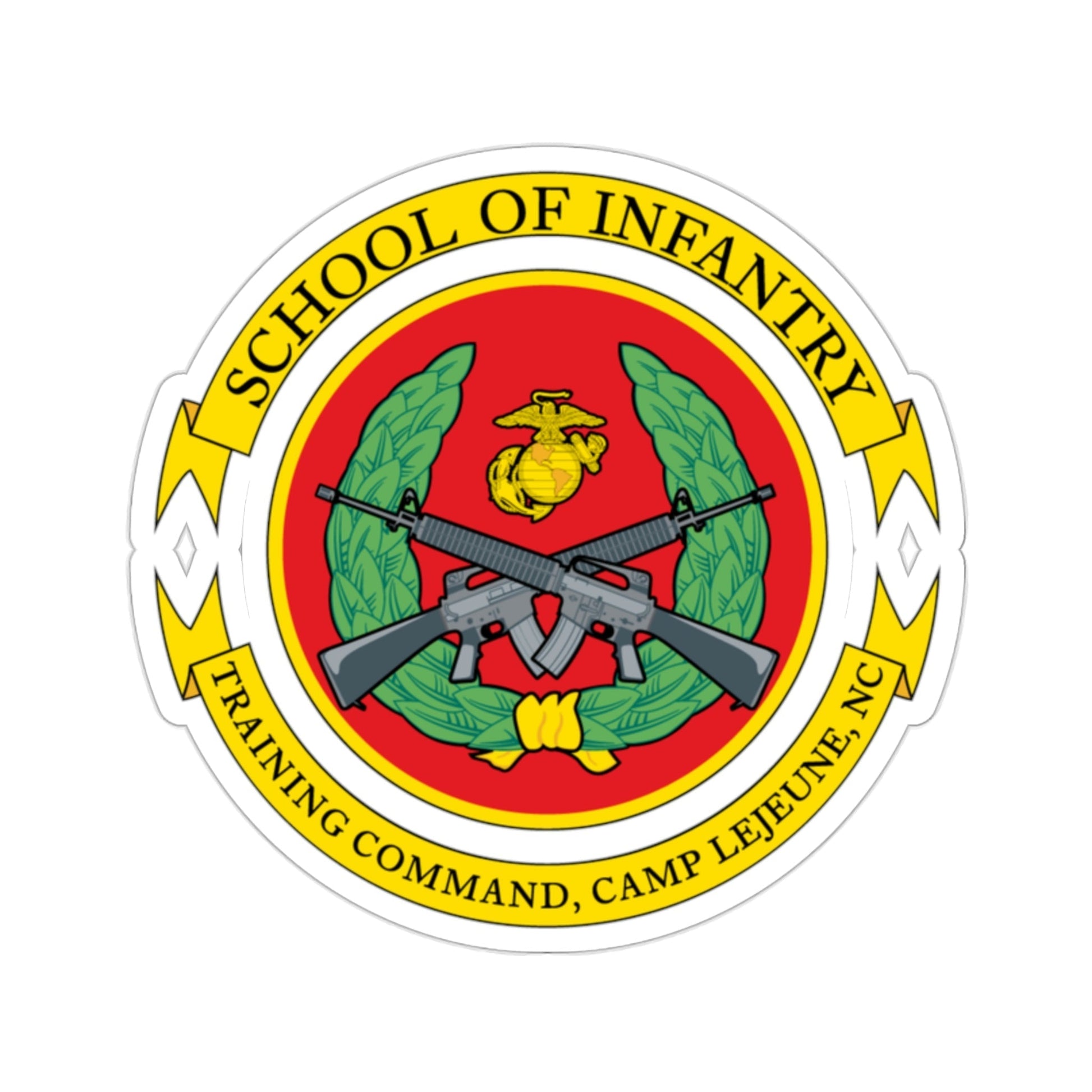 School Of Infantry Training CommandCamp Lejeune NC (USMC) STICKER Vinyl Die-Cut Decal-2 Inch-The Sticker Space