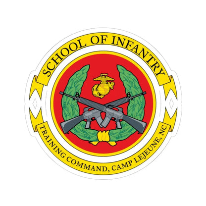 School Of Infantry Training CommandCamp Lejeune NC (USMC) STICKER Vinyl Kiss-Cut Decal 6 Inch White - The Sticker Space