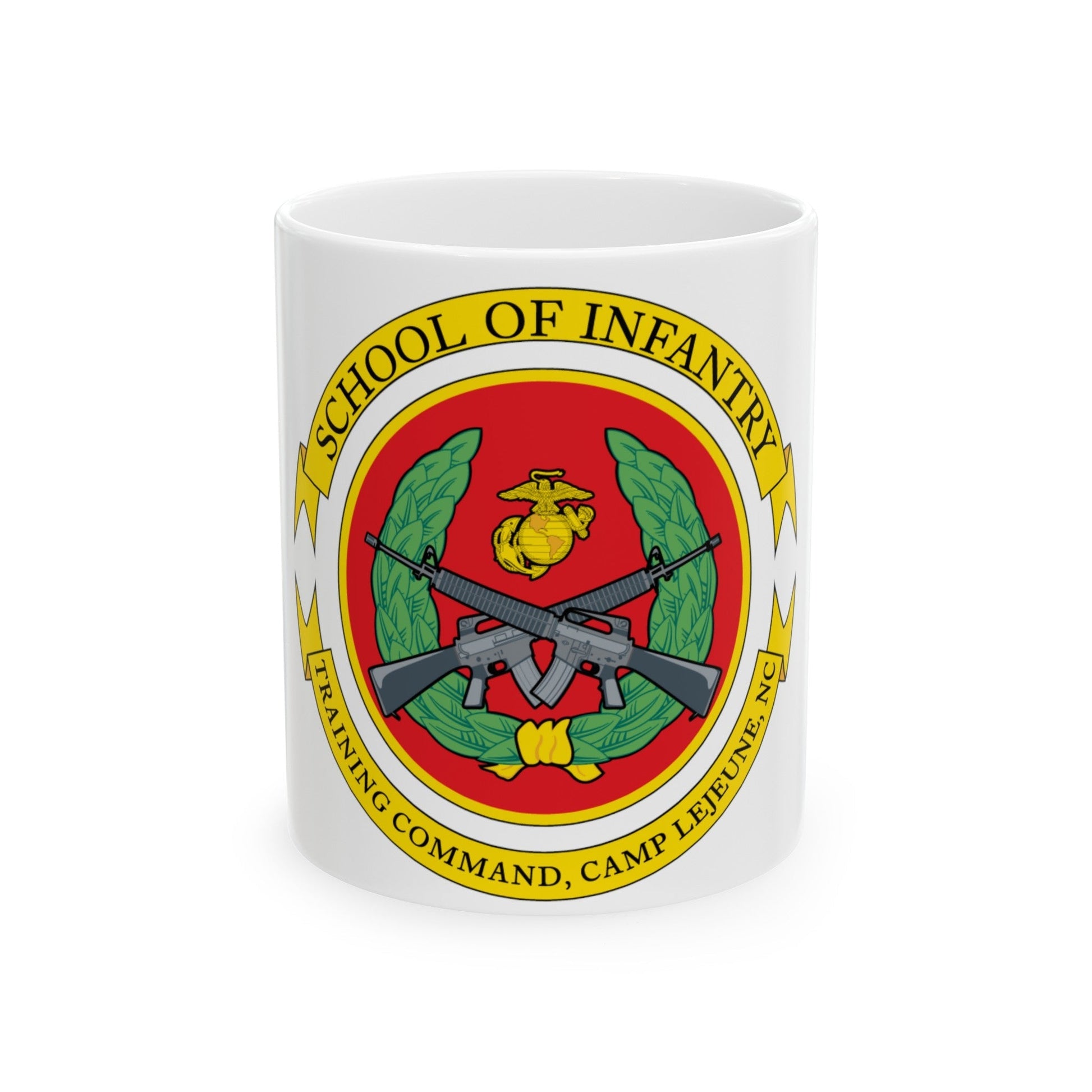 School Of Infantry Training CommandCamp Lejeune NC (USMC) White Coffee Mug-11oz-The Sticker Space