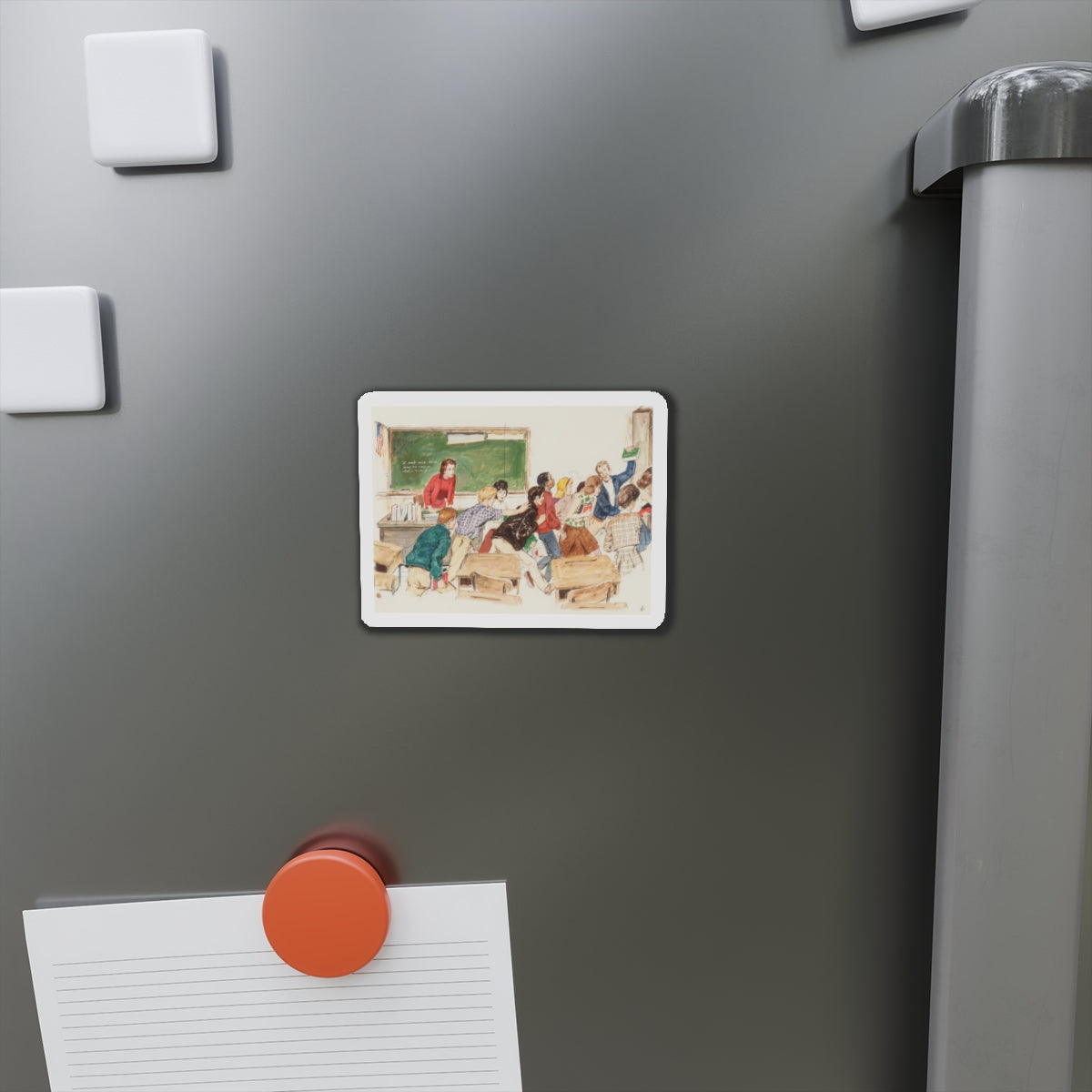 School's Out, preliminary story illustration (Magazine Illustration) Refrigerator Magnet-The Sticker Space