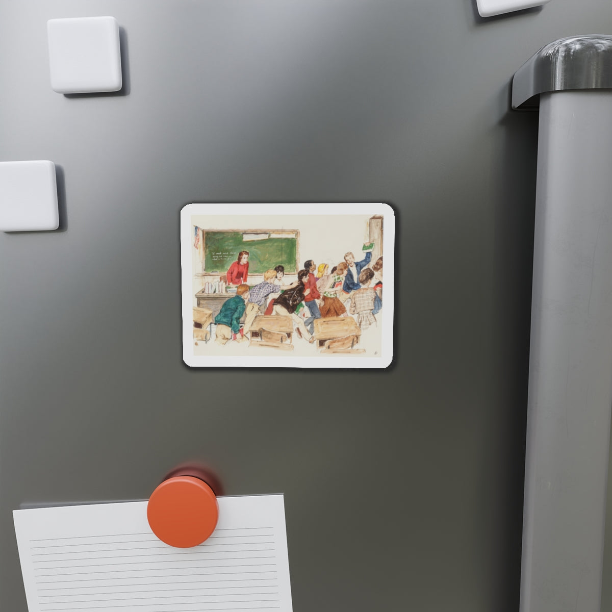 School's Out, preliminary story illustration (Magazine Illustration) Refrigerator Magnet-The Sticker Space