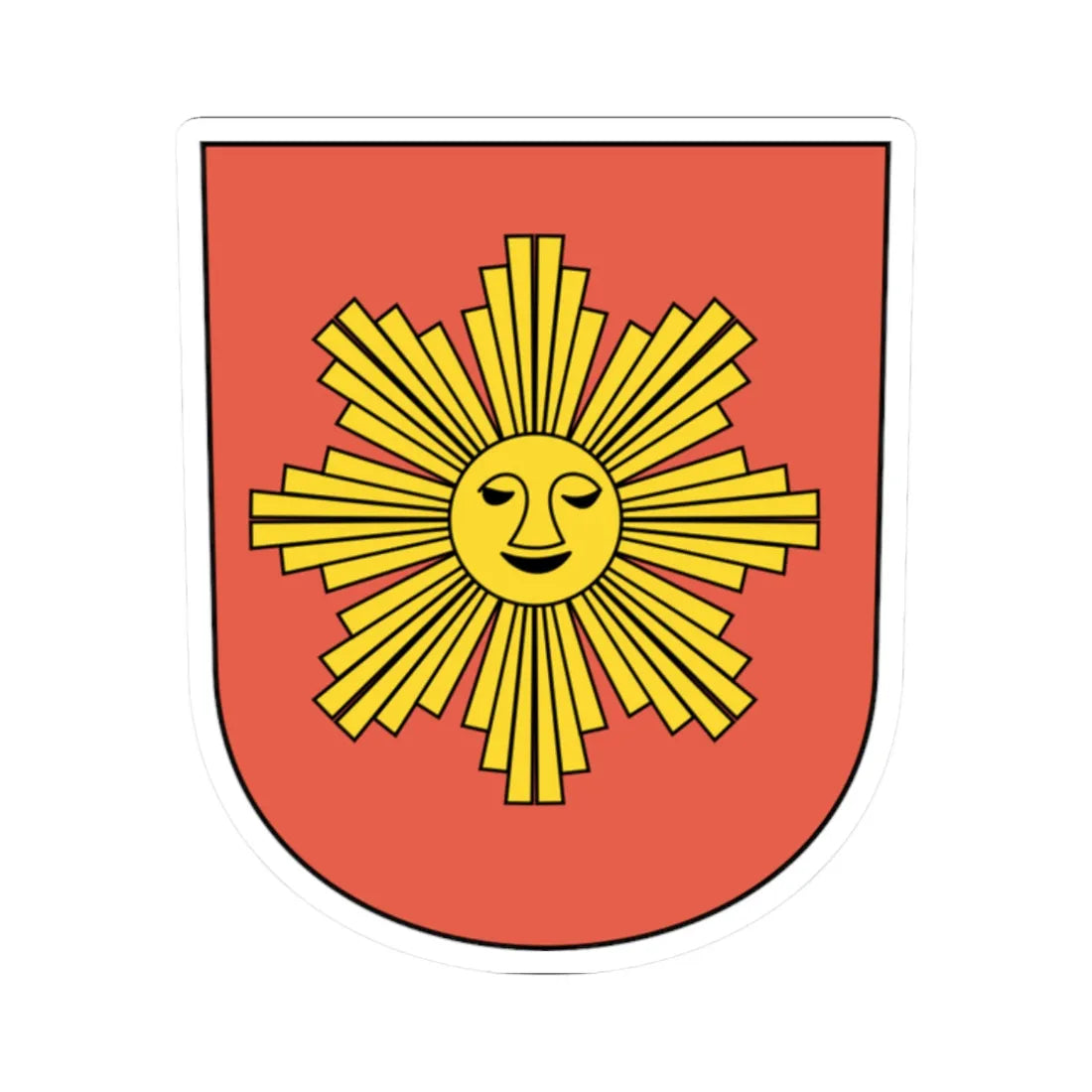 Schuepfheim coat of arms (Switzerland) (Coat of Arms) STICKER Vinyl Kiss-Cut Decal 2 Inch White - The Sticker Space