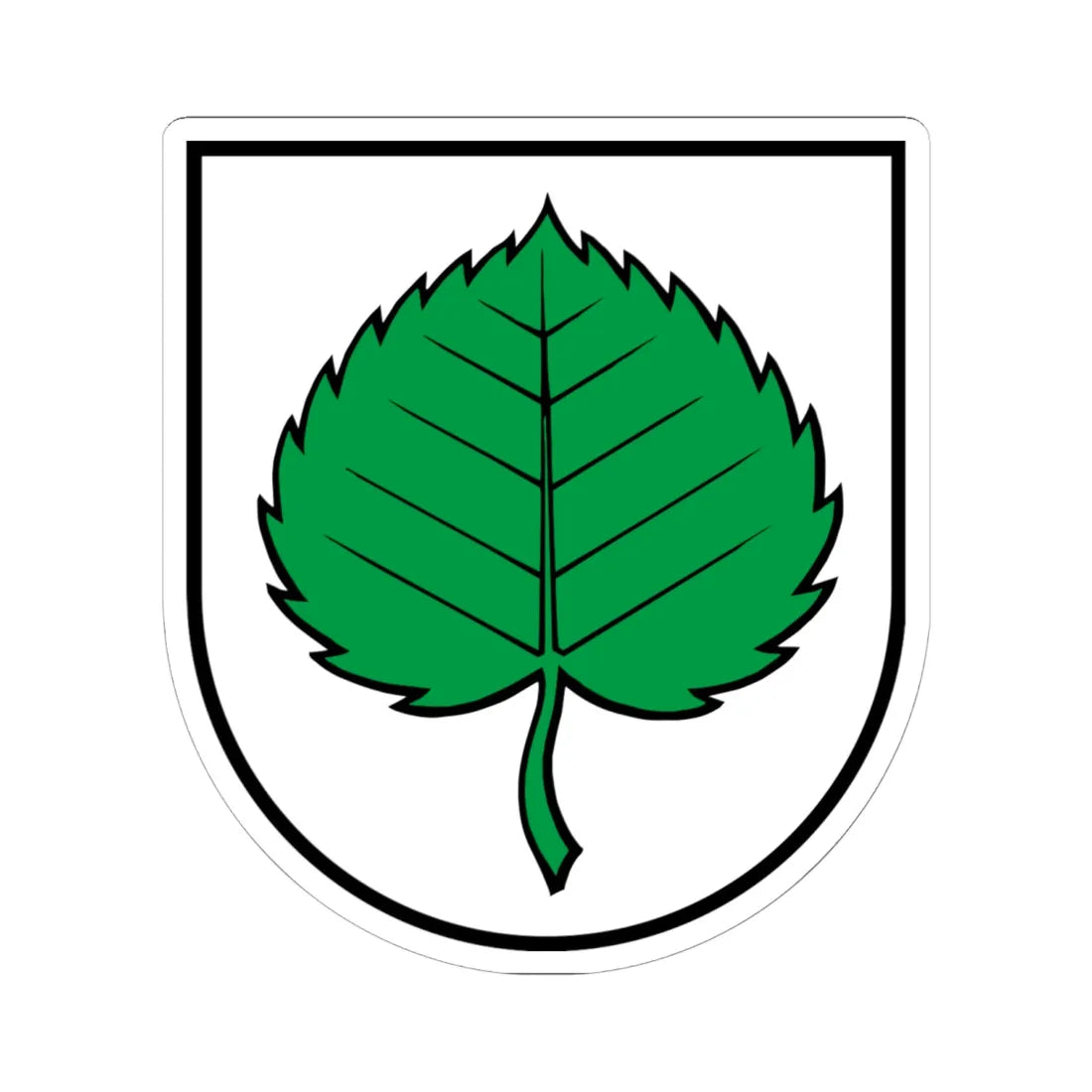 Schupfart-blason (Switzerland) (Coat of Arms) STICKER Vinyl Kiss-Cut Decal 6 Inch White - The Sticker Space