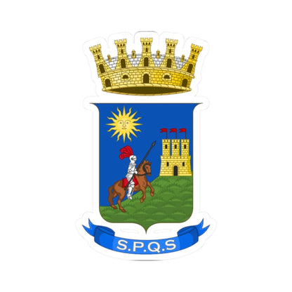 Sciacca-Stemma (Italy) (Coat of Arms) STICKER Vinyl Kiss-Cut Decal 2 Inch White - The Sticker Space