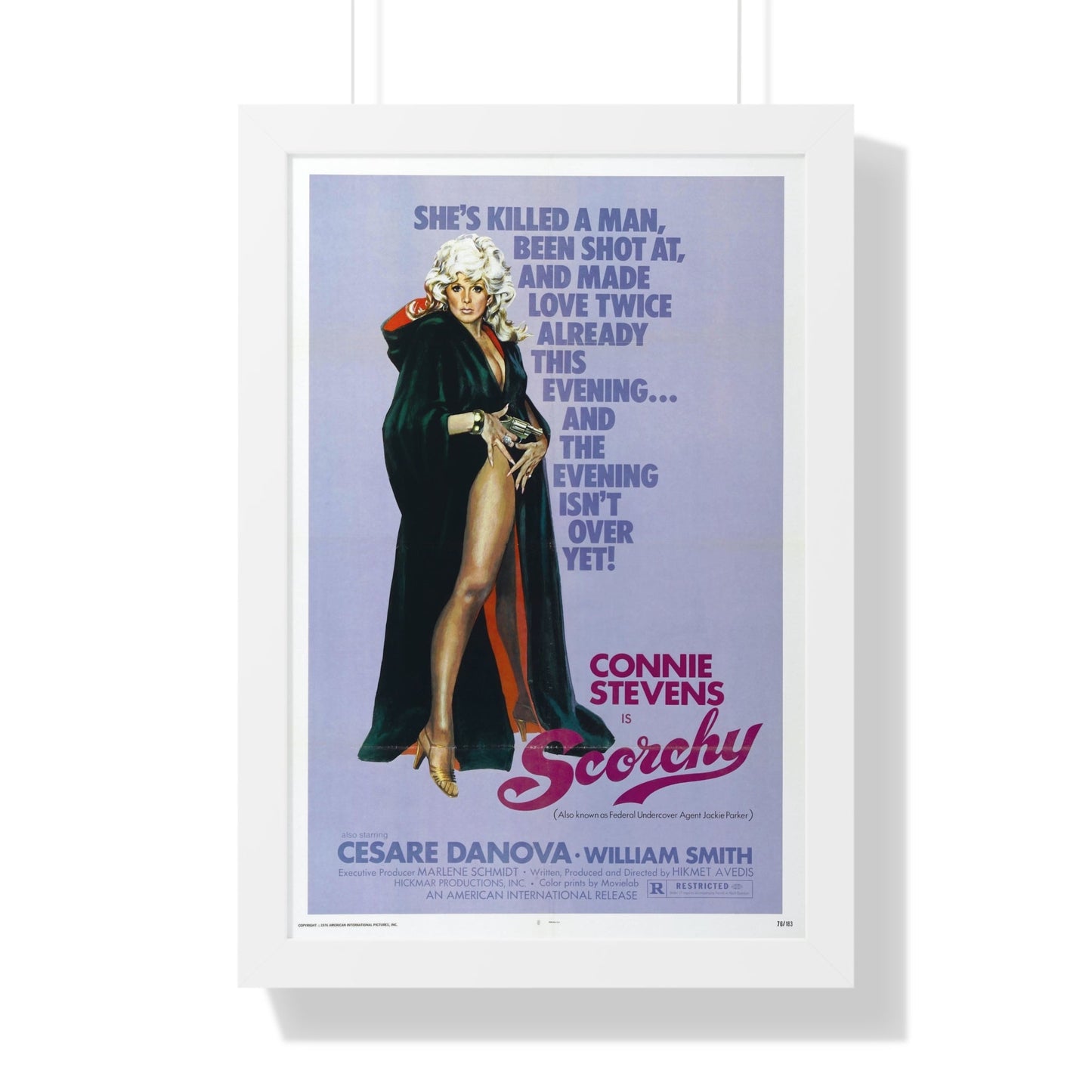 SCORCHY 1976 - Framed Movie Poster-16″ x 24″-The Sticker Space