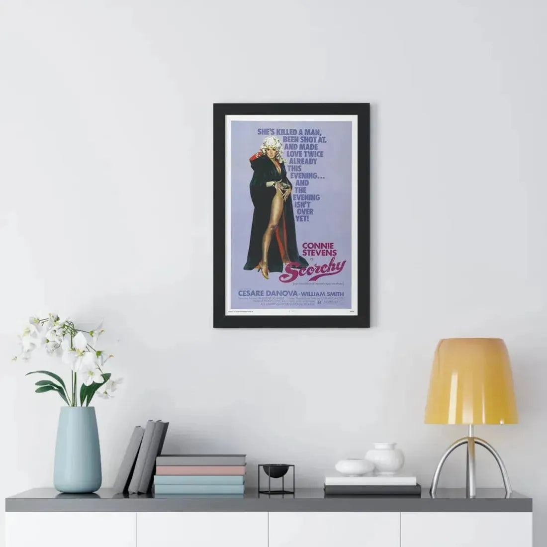 SCORCHY 1976 - Framed Movie Poster - The Sticker Space