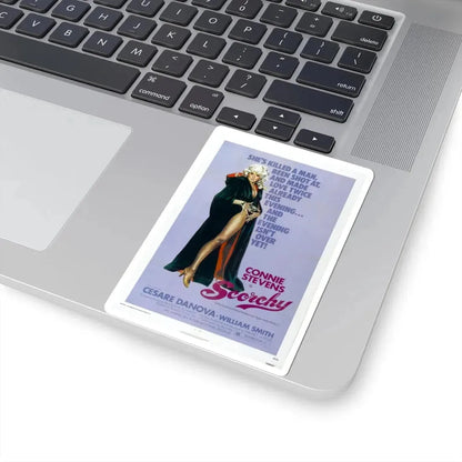 SCORCHY 1976 Movie Poster - STICKER Vinyl Kiss-Cut Decal - The Sticker Space