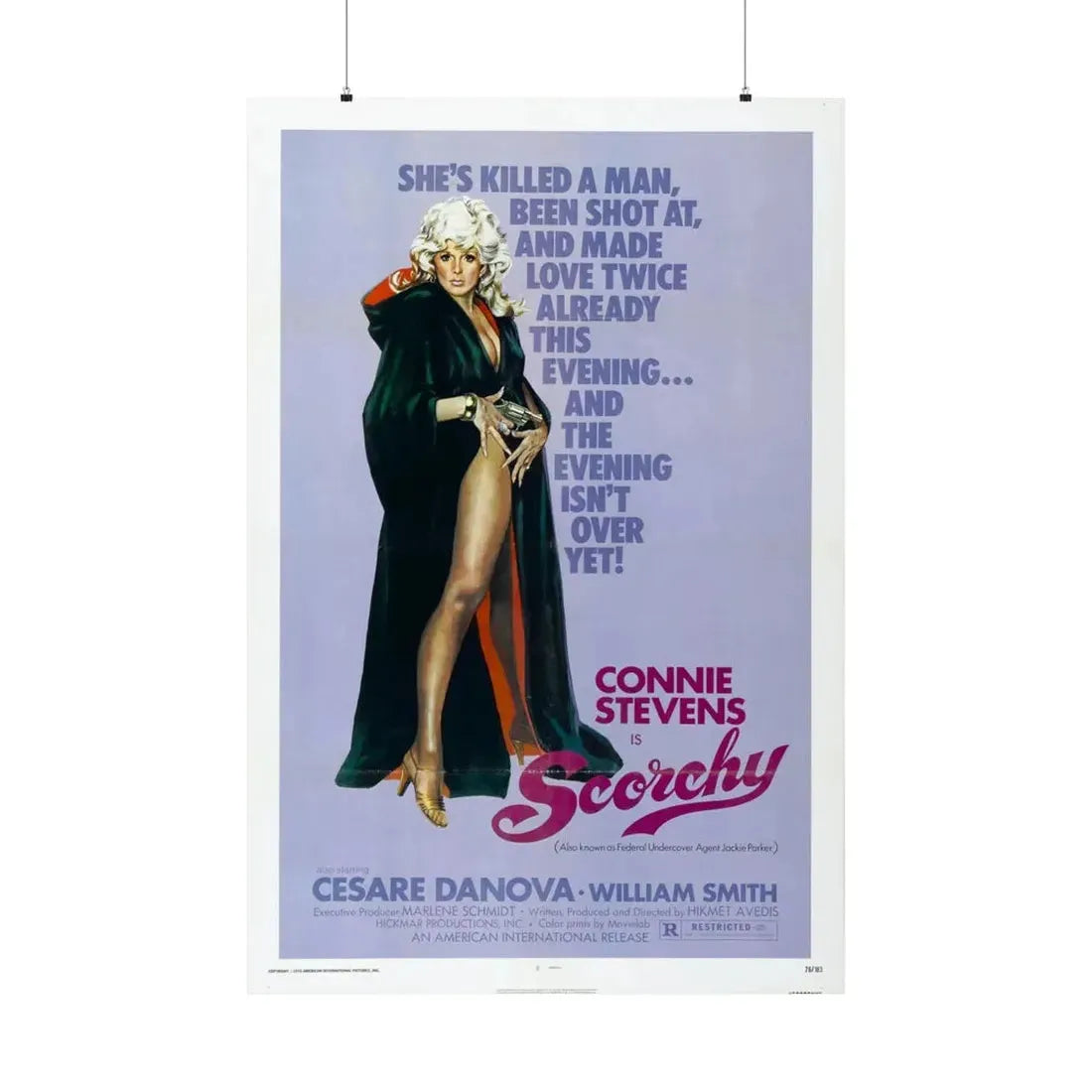 SCORCHY 1976 - Paper Movie Poster 36" x 54" Matte - The Sticker Space