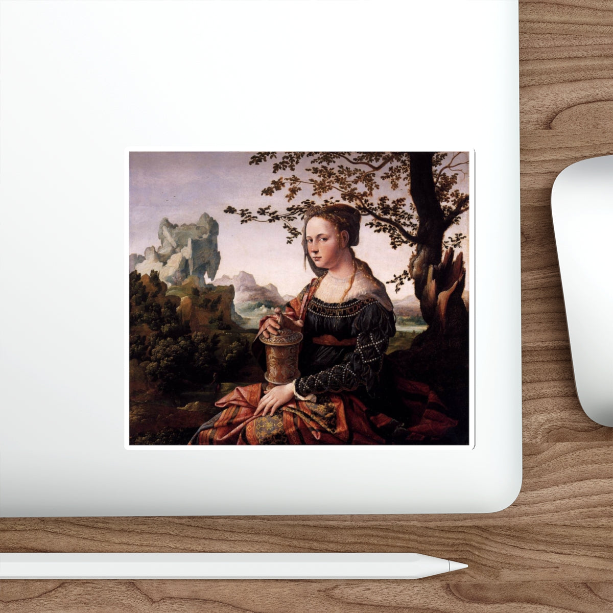 SCOREL, Jan van - Mary Magdalen (Artwork) STICKER Vinyl Die-Cut Decal-The Sticker Space