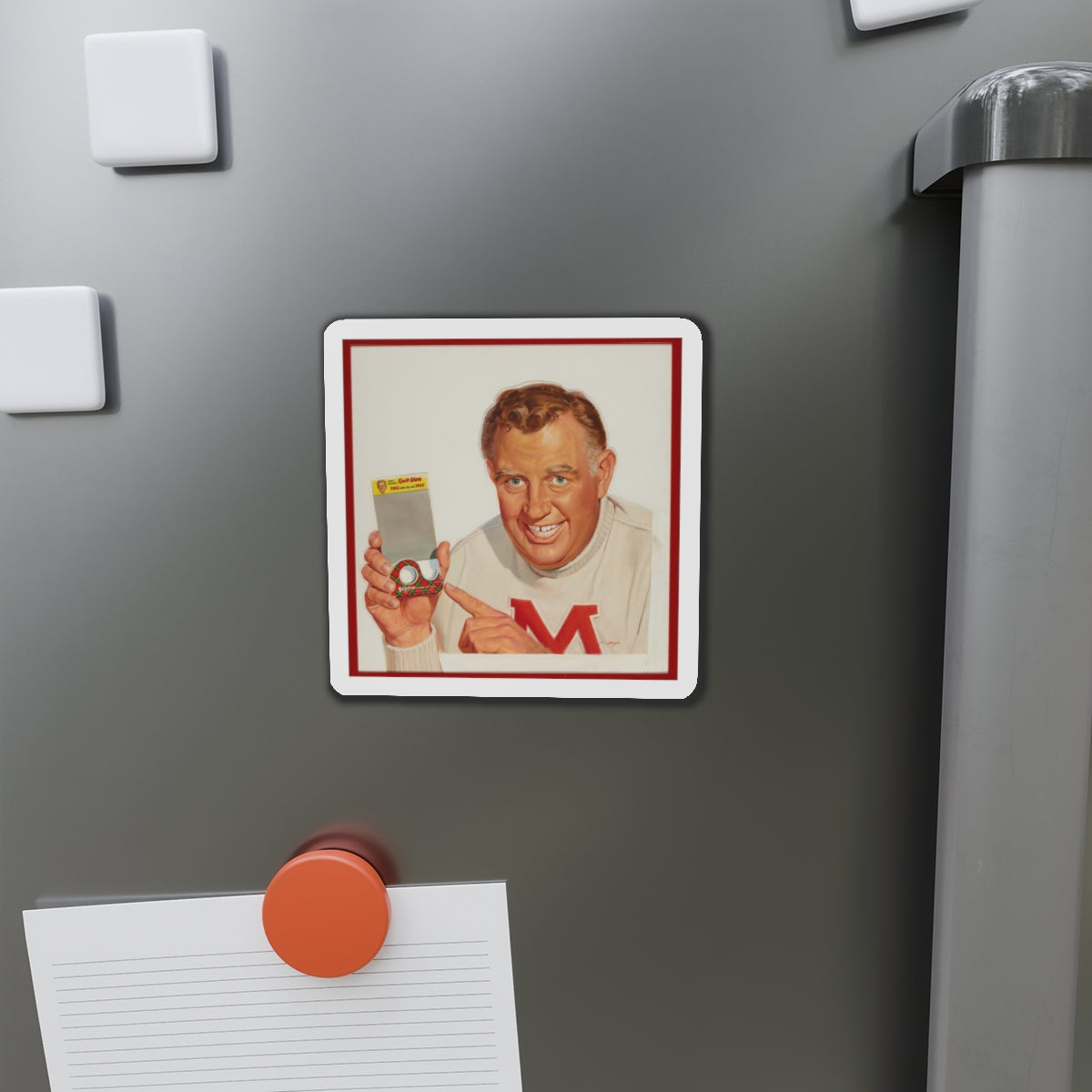 Scotch Tape, ad illustration (Magazine Illustration) Refrigerator Magnet-The Sticker Space