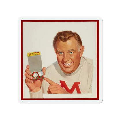 Scotch Tape, ad illustration (Magazine Illustration) Refrigerator Magnet 4 Inch Die-Cut - The Sticker Space