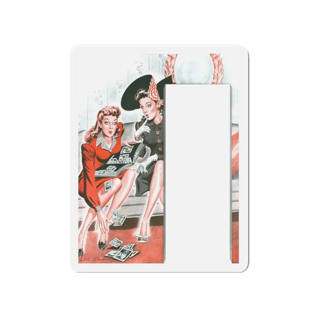 Scotch Tape advertisement, 1944 (Magazine Illustration) Refrigerator Magnet 4 Inch Die-Cut - The Sticker Space