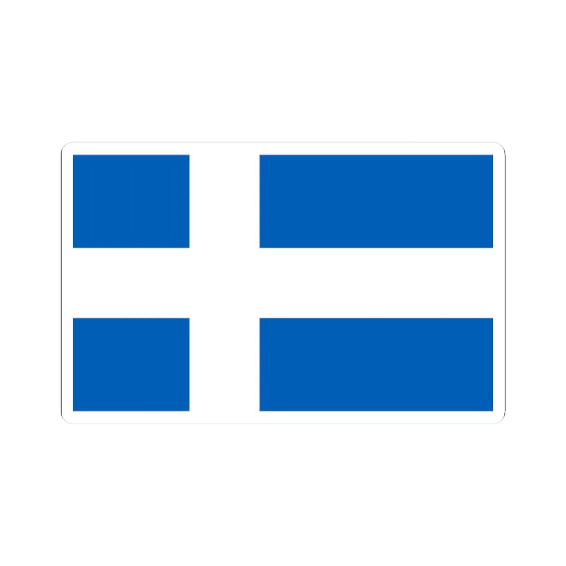 Scotland Nordic flag proposal (Scotland) STICKER Vinyl Kiss-Cut Decal 2 Inch White - The Sticker Space