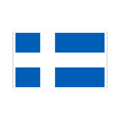 Scotland Nordic flag proposal (Scotland) STICKER Vinyl Kiss-Cut Decal 3 Inch White - The Sticker Space