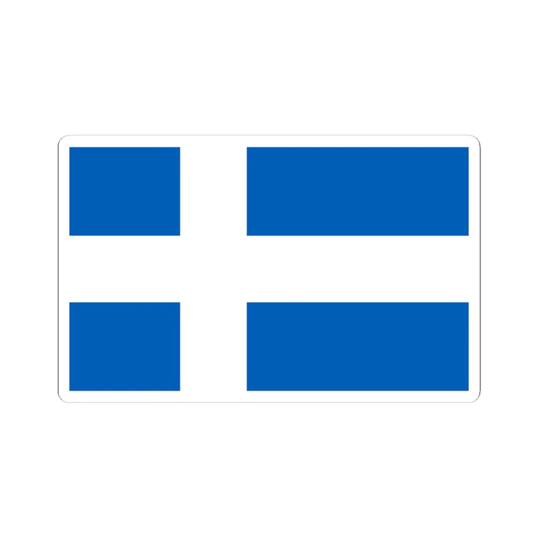 Scotland Nordic flag proposal (Scotland) STICKER Vinyl Kiss-Cut Decal 4 Inch White - The Sticker Space