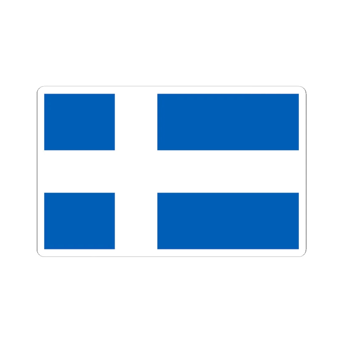 Scotland Nordic flag proposal (Scotland) STICKER Vinyl Kiss-Cut Decal 6 Inch White - The Sticker Space