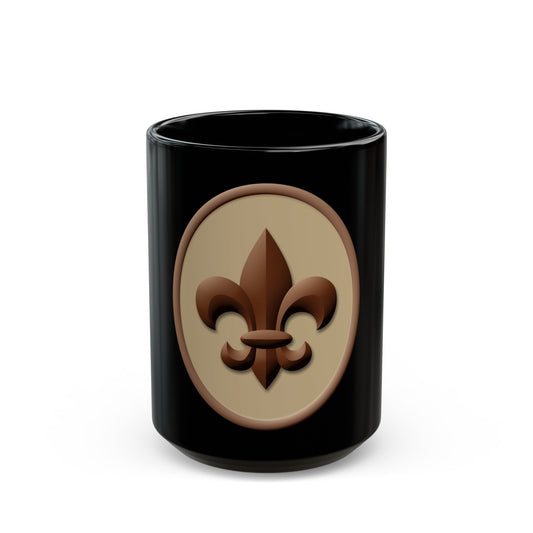 Scout (Boy Scout Merit Badge) Black Coffee Mug-15oz-The Sticker Space