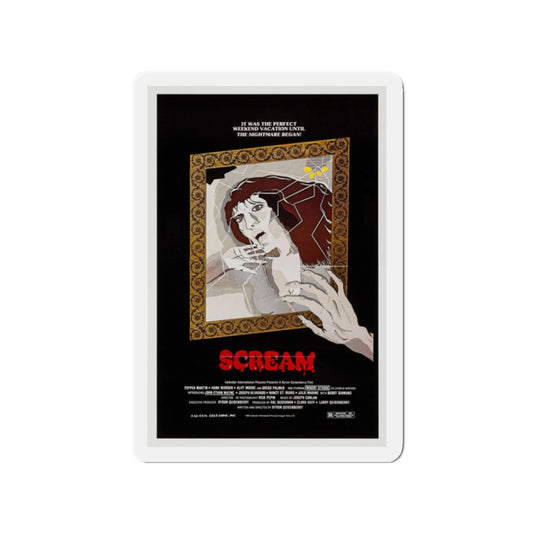 SCREAM 1981 Movie Poster - Refrigerator Magnet-2" x 2"-Die-Cut-1 pc-The Sticker Space